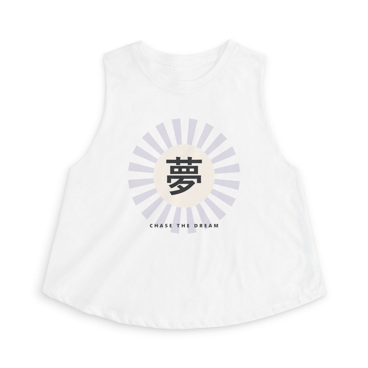 Yume Crop Top in Solid White Blend