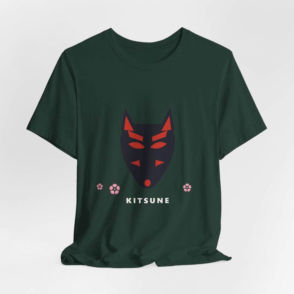 Kitsune Mask T-Shirt - original anime design, view 6