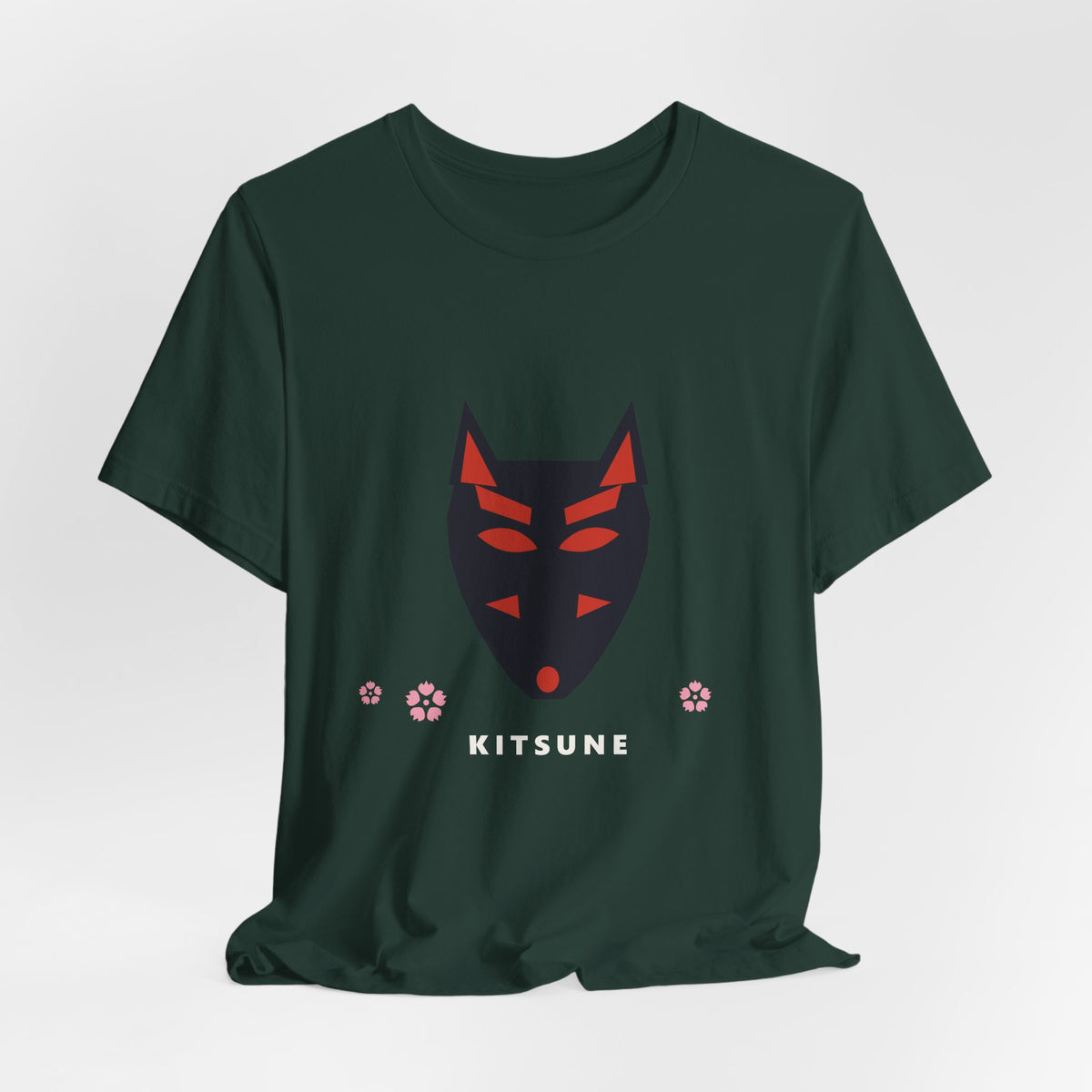 Kitsune Mask T-Shirt - original anime design, view 6