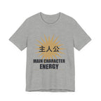Main Character Energy Anime T-Shirt in Athletic Heather