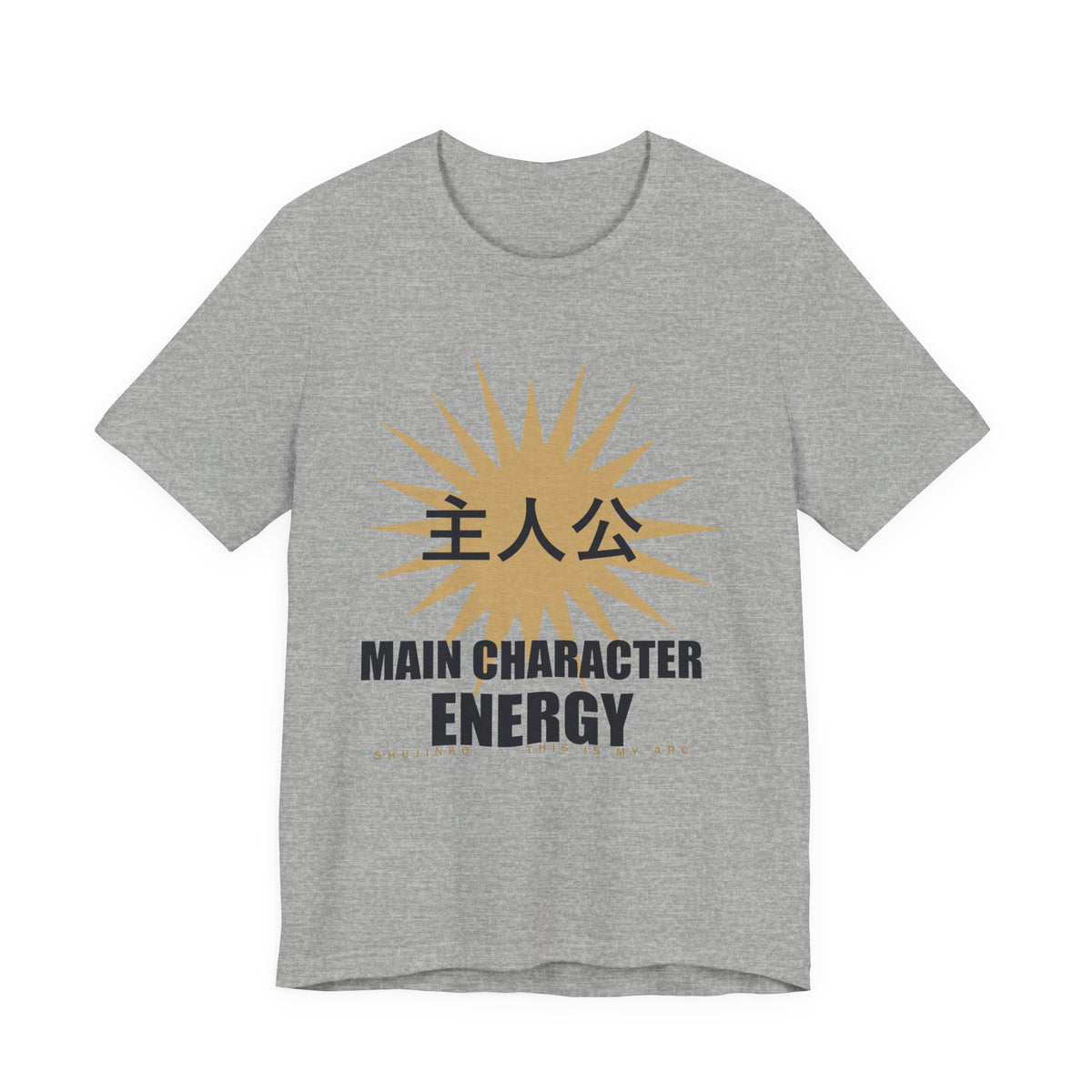 Main Character Energy Anime T-Shirt in Athletic Heather