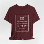 All Complaints Will Be Forwarded To The Sky Funny Anime T-Shirt - original anime design, view 24