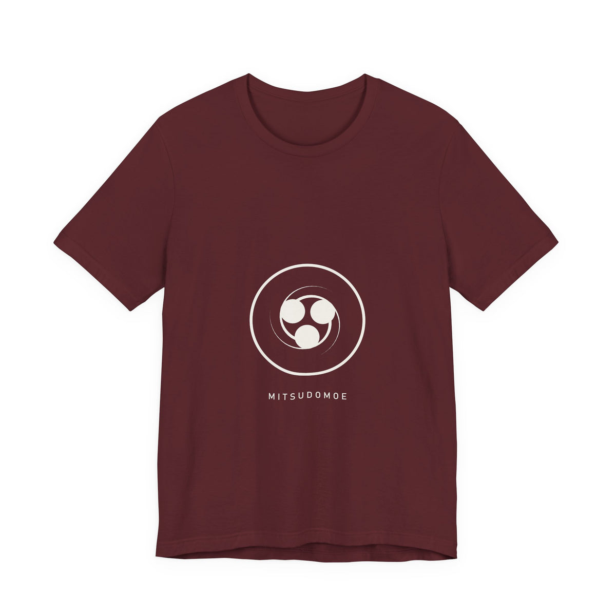 Mitsudomoe T-Shirt in Maroon