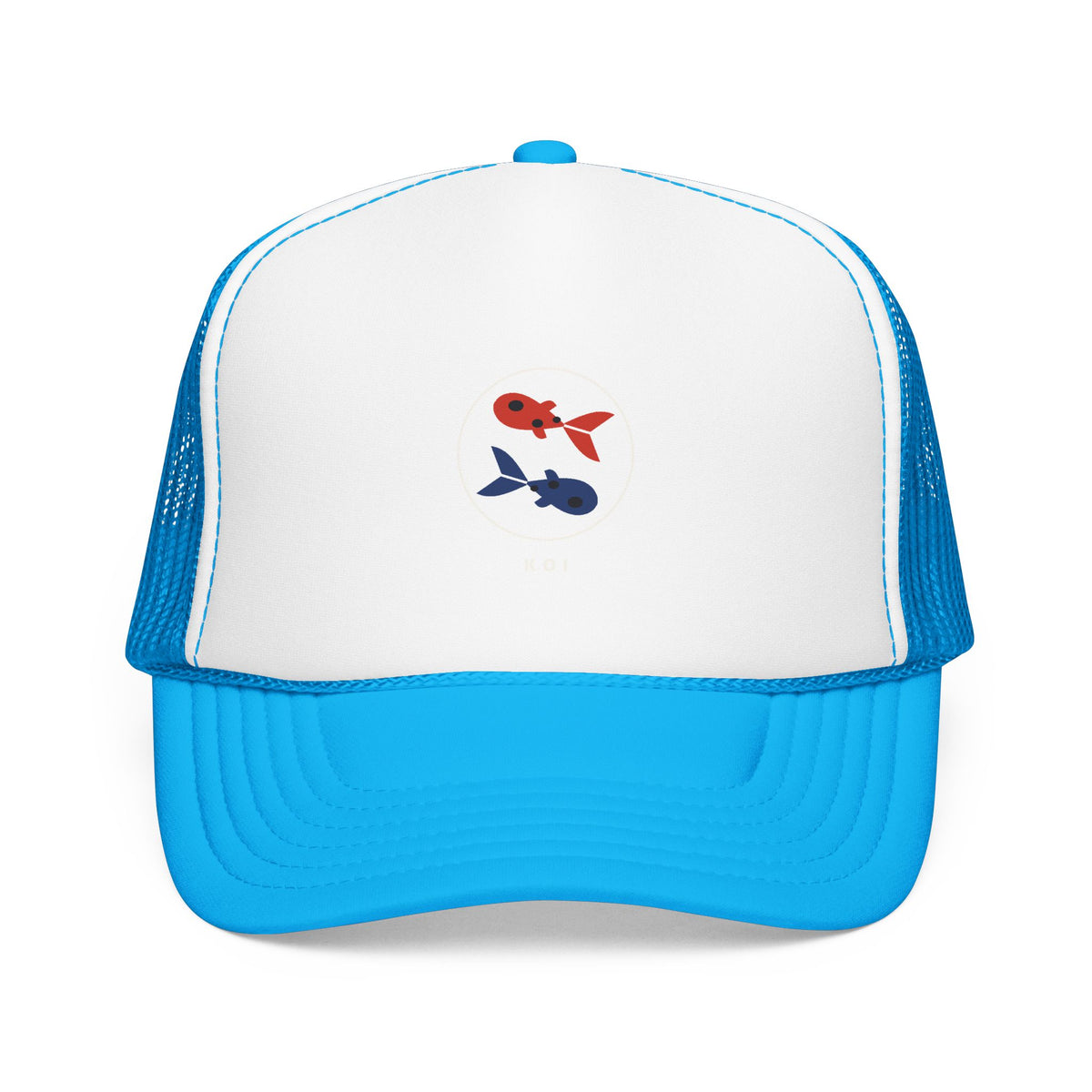 Koi Pair Trucker Cap in Blue