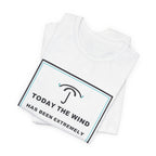 Today The Wind Has Been Extremely Unprofessional Funny Anime T-Shirt - original anime design, view 2