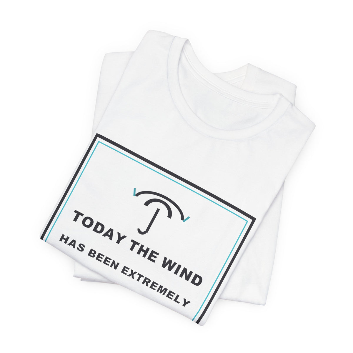 Today The Wind Has Been Extremely Unprofessional Funny Anime T-Shirt - original anime design, view 2
