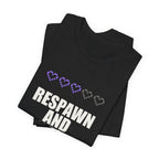 Respawn And Try Again Anime T-Shirt - original anime design, view 6