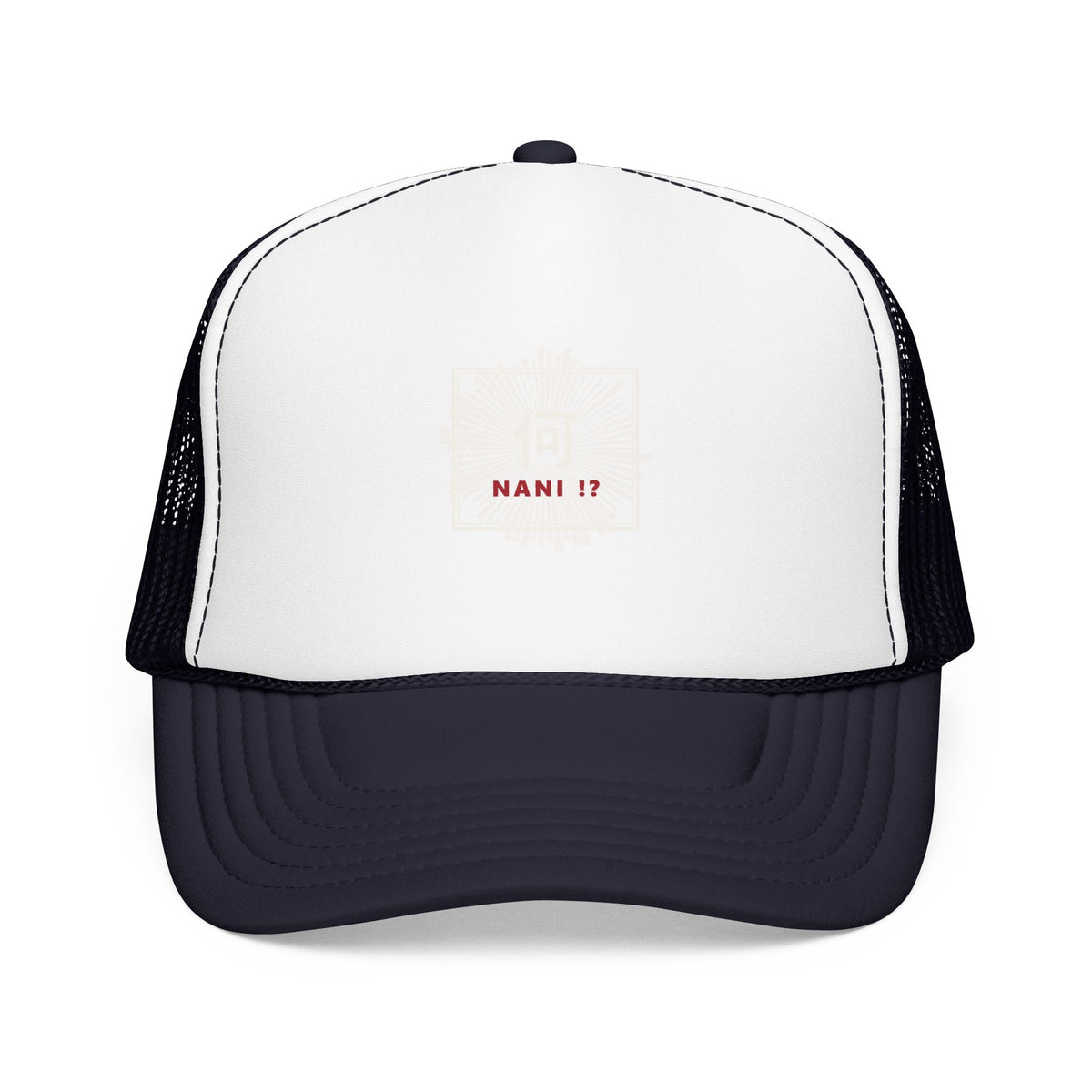 Nani!? Trucker Cap in Navy