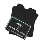 Today The Wind Has Been Extremely Unprofessional Funny Anime T-Shirt - original anime design, view 5