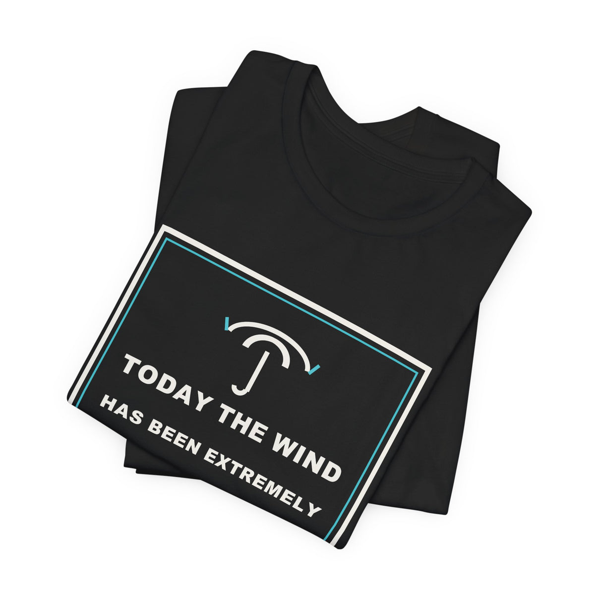 Today The Wind Has Been Extremely Unprofessional Funny Anime T-Shirt - original anime design, view 5