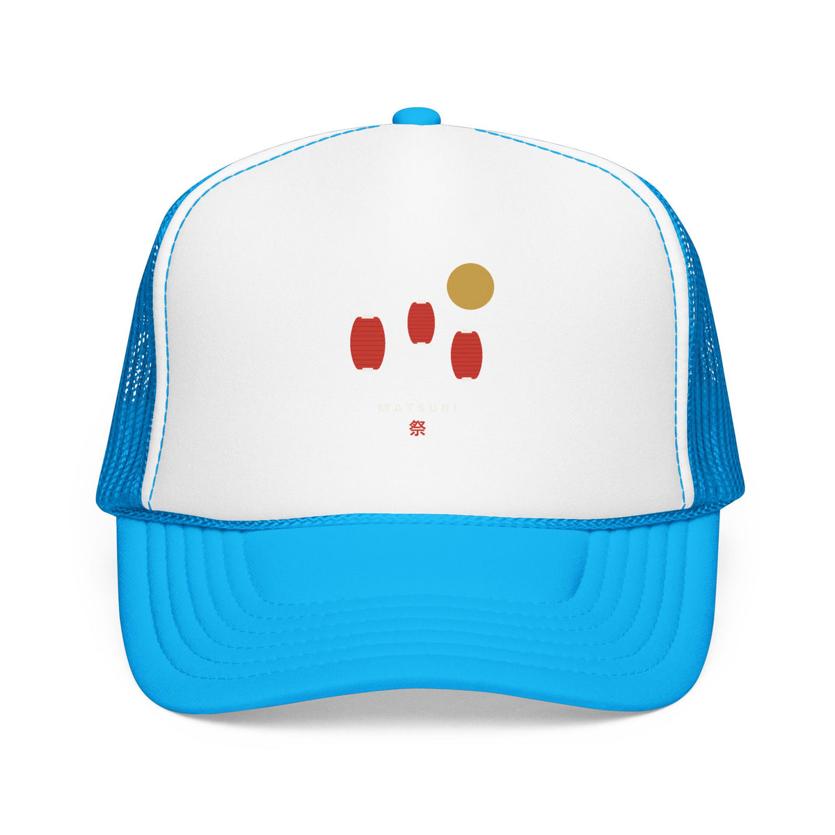 Matsuri Lanterns Trucker Cap in Blue
