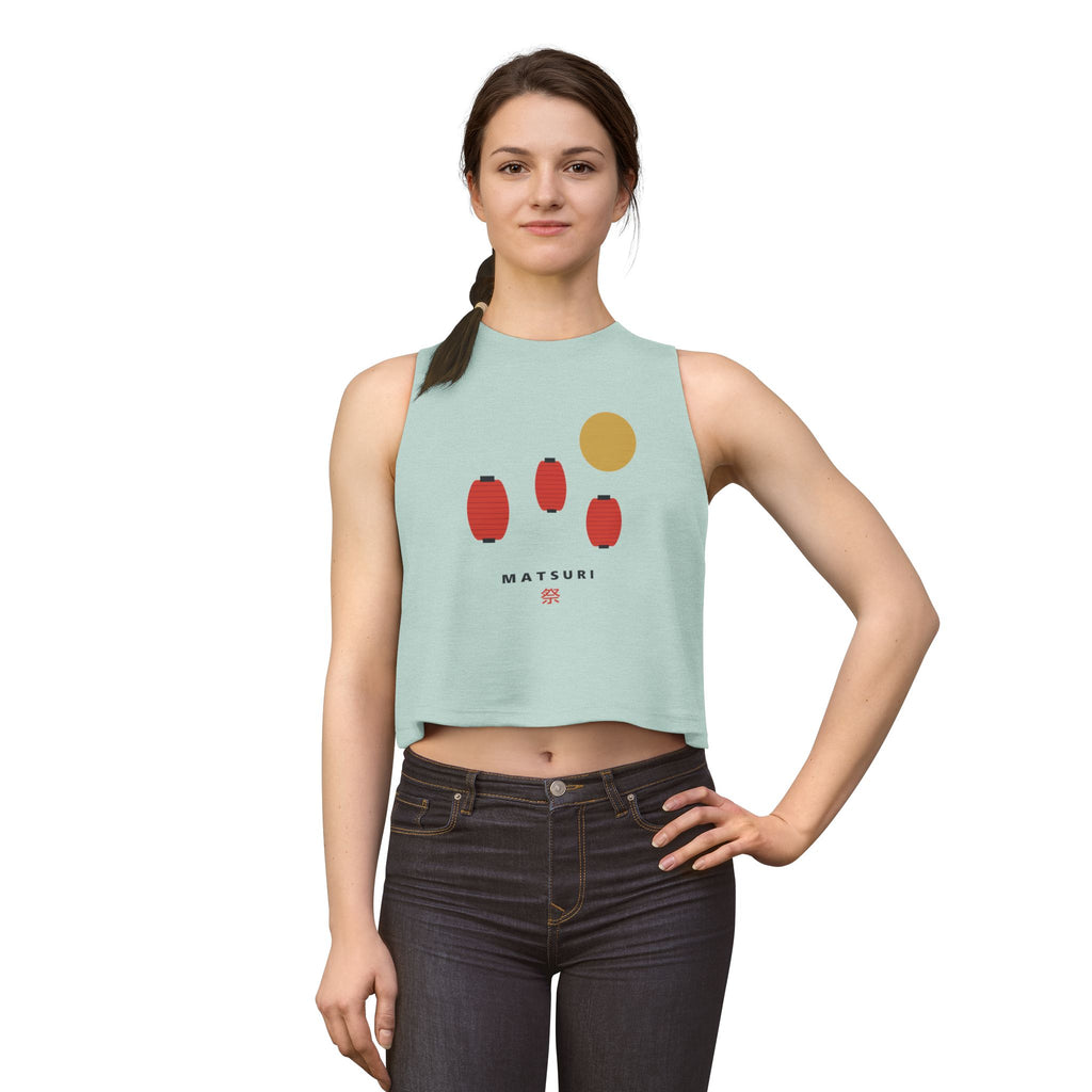 Matsuri Lanterns Crop Top - original anime design, view 11