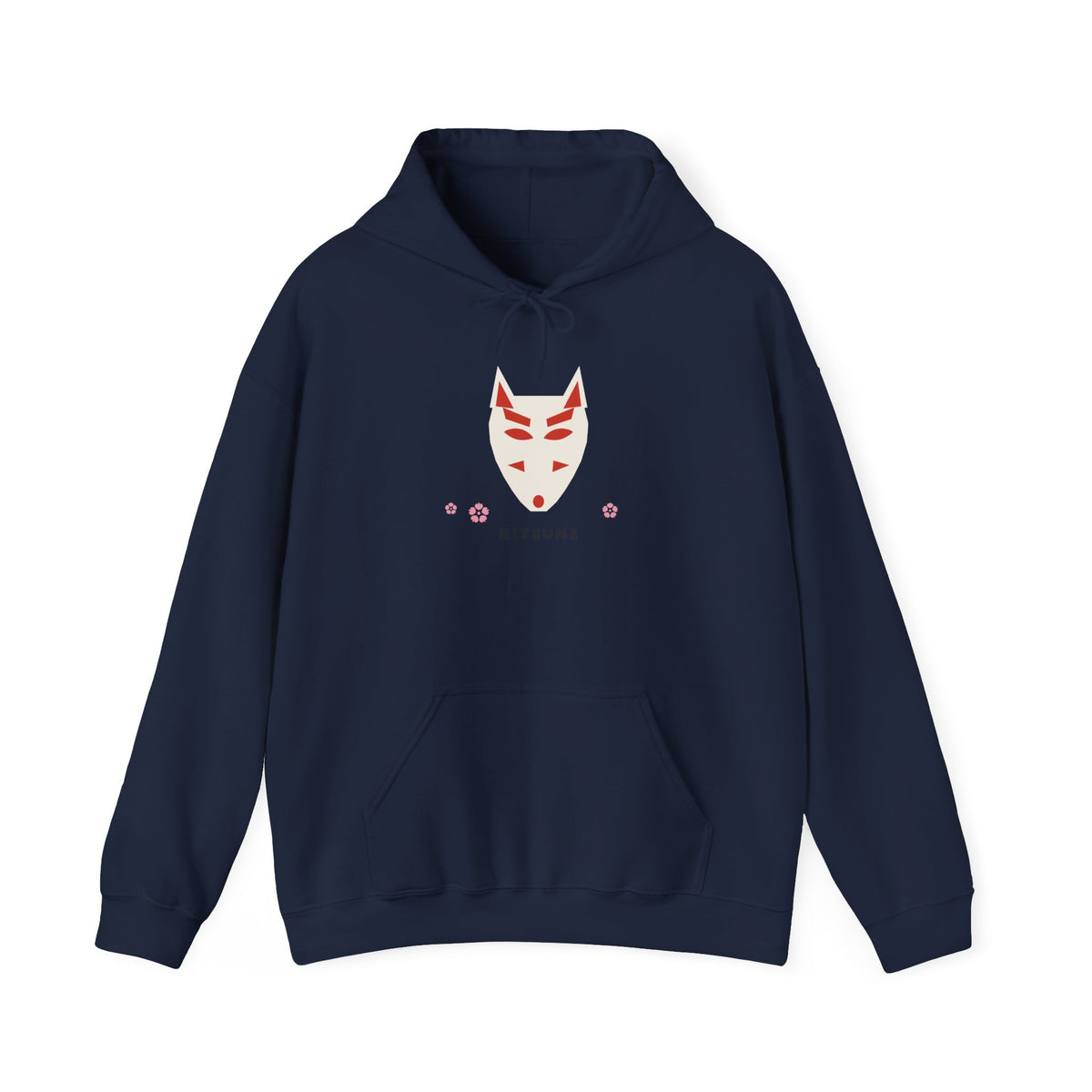 Kitsune Mask Hoodie in Navy