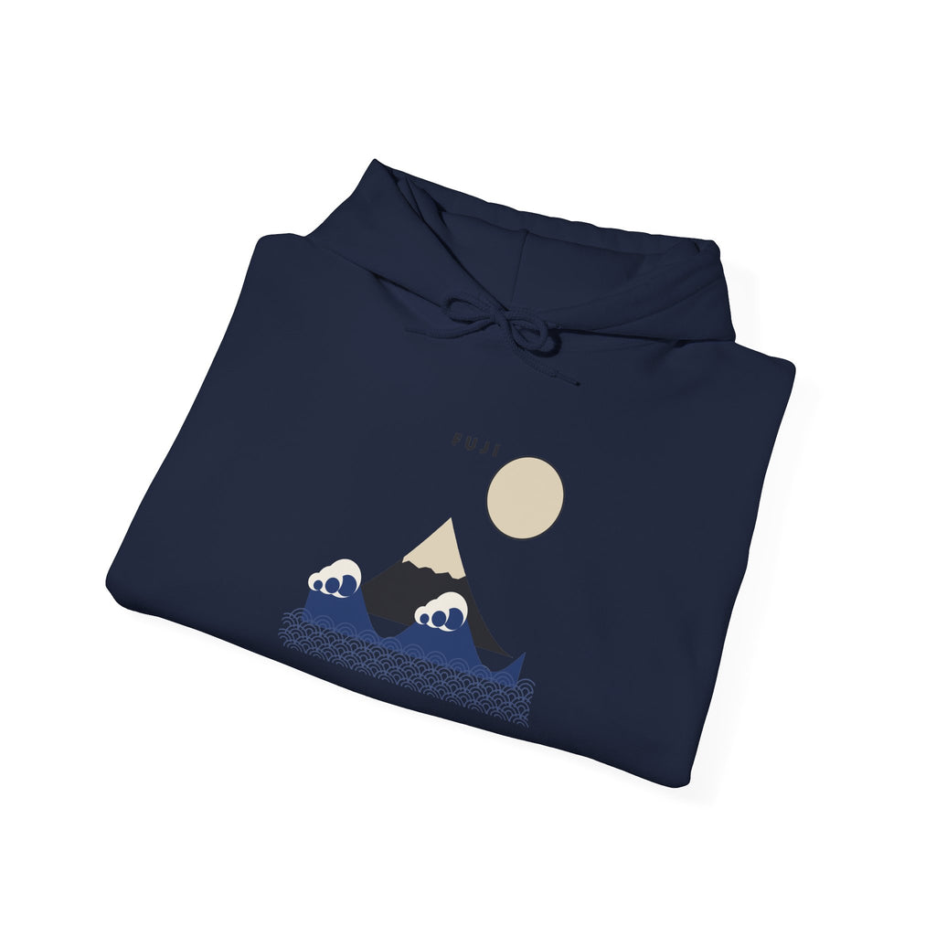 Fuji & Wave Hoodie - original anime design, view 30