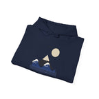 Fuji & Wave Hoodie - original anime design, view 30