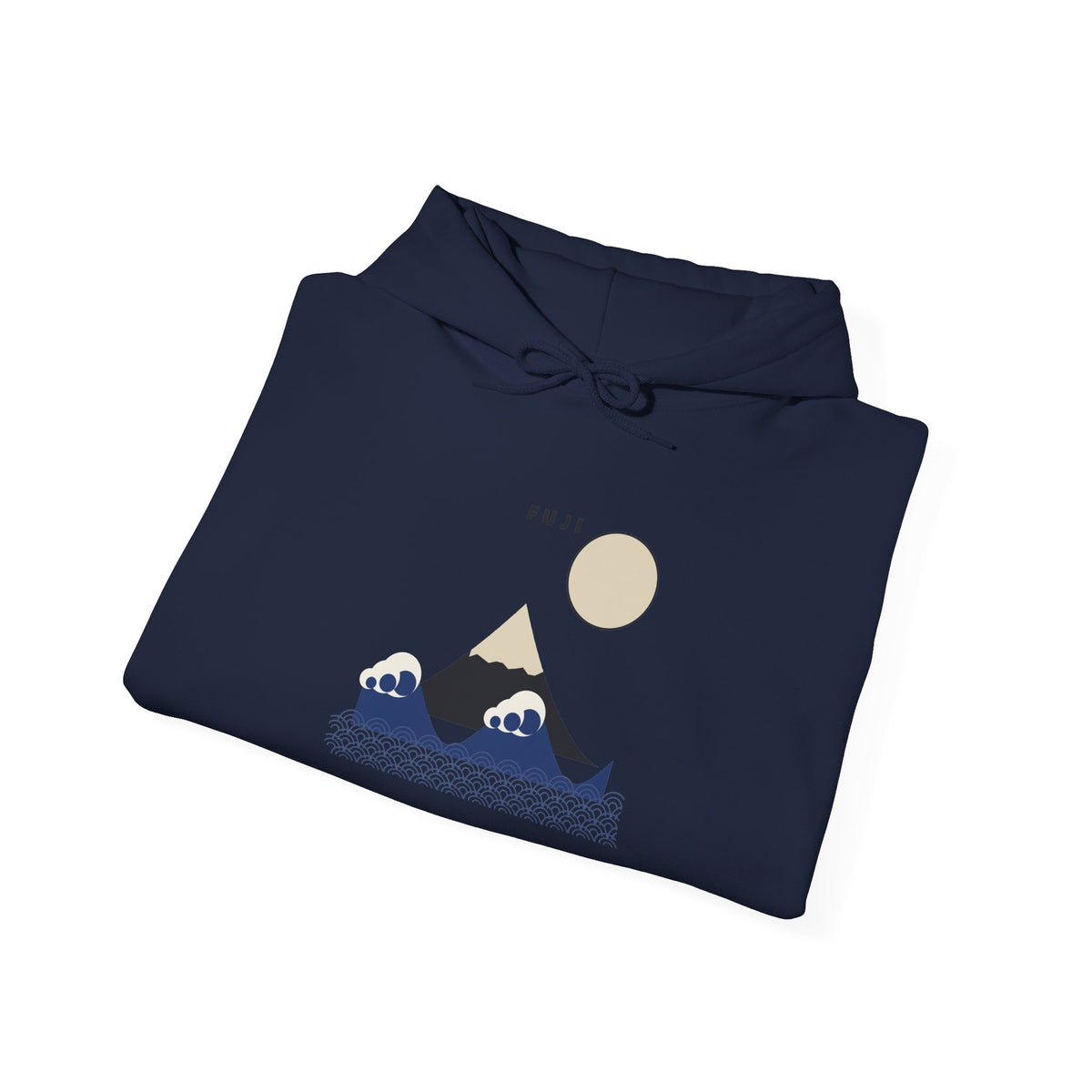 Fuji & Wave Hoodie - original anime design, view 30