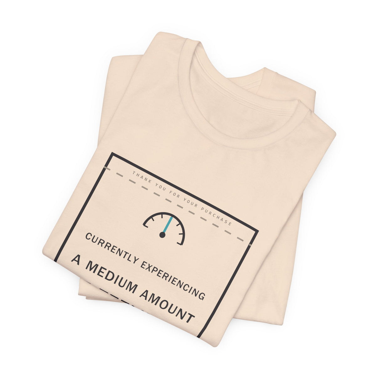 Currently Experiencing A Medium Amount Of Feelings Funny Anime T-Shirt - original anime design, view 8