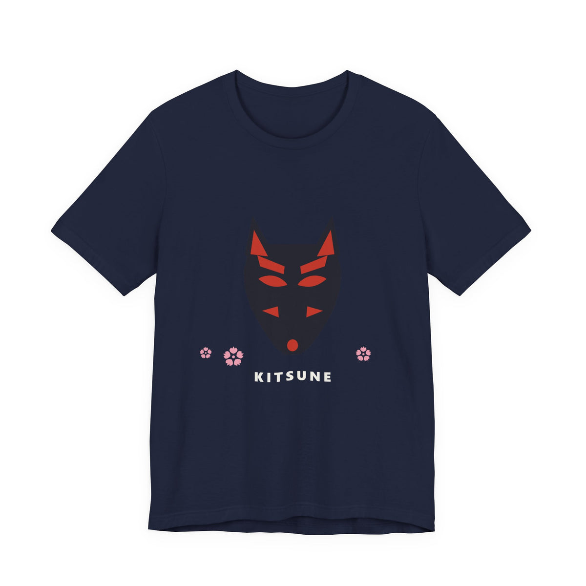 Kitsune Mask T-Shirt in Navy