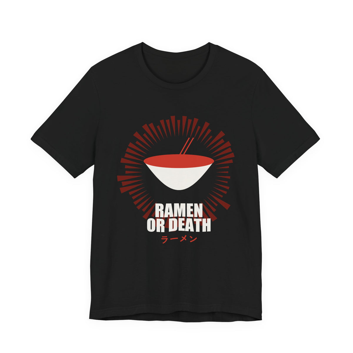 Ramen Or Death Anime T-Shirt in Black