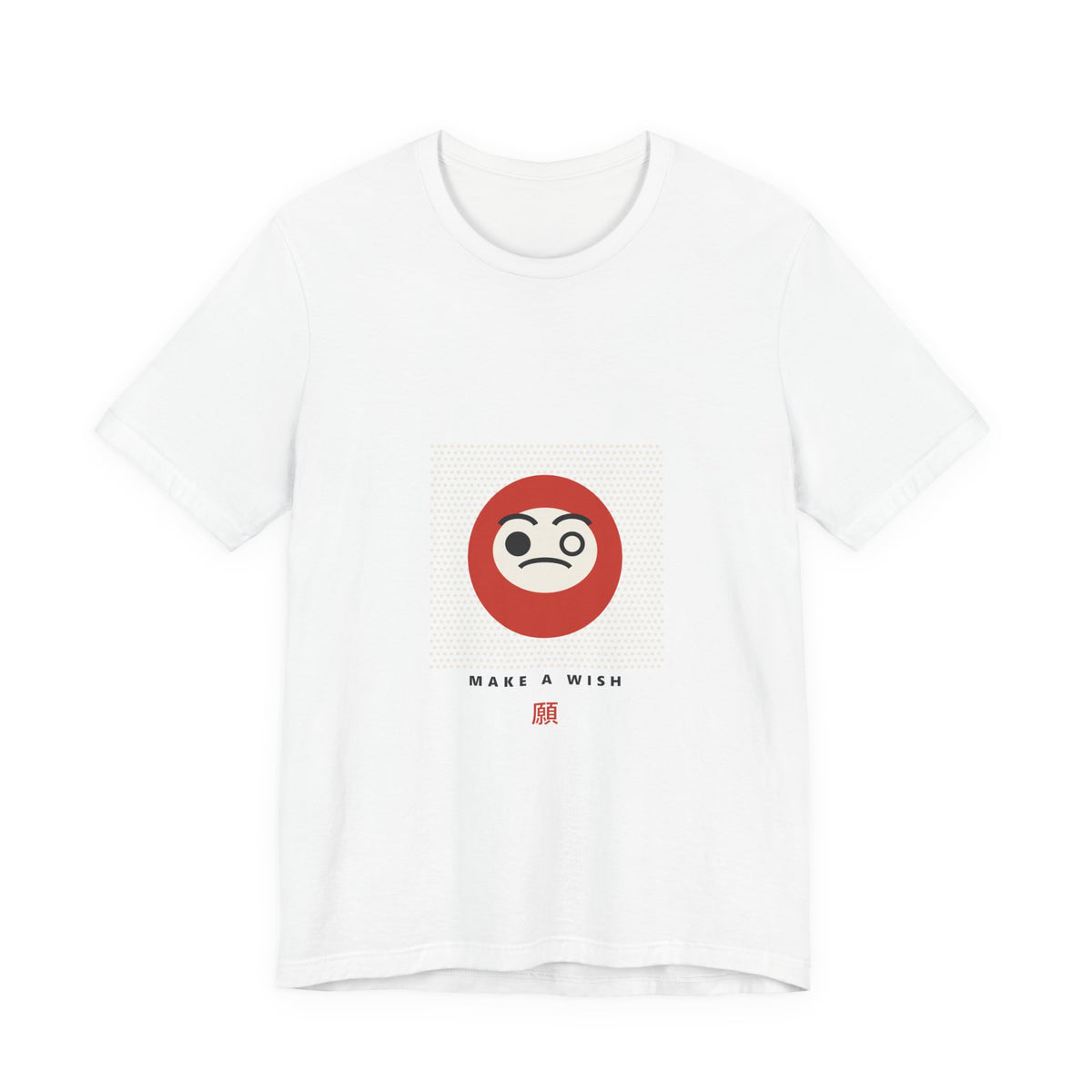 Daruma Wish T-Shirt in White