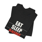 Eat Sleep Anime Repeat T-Shirt - original anime design, view 6