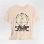 My Compliments To Whoever Invented Sitting Funny Anime T-Shirt - original anime design, view 9