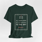 All Complaints Will Be Forwarded To The Sky Funny Anime T-Shirt - original anime design, view 12