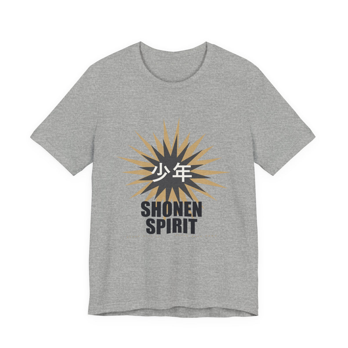 Shonen Spirit Anime T-Shirt in Athletic Heather