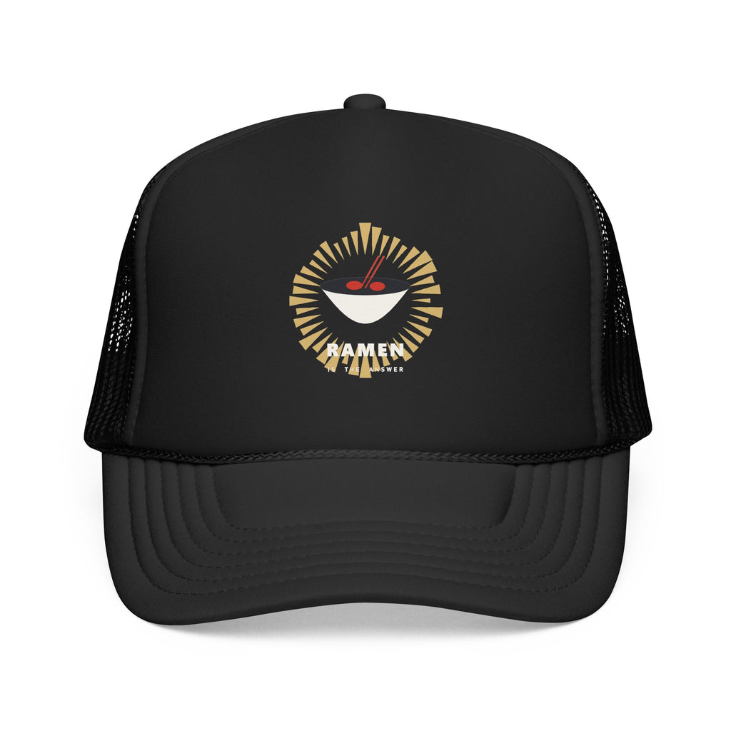 Ramen Is The Answer Trucker Cap in Black