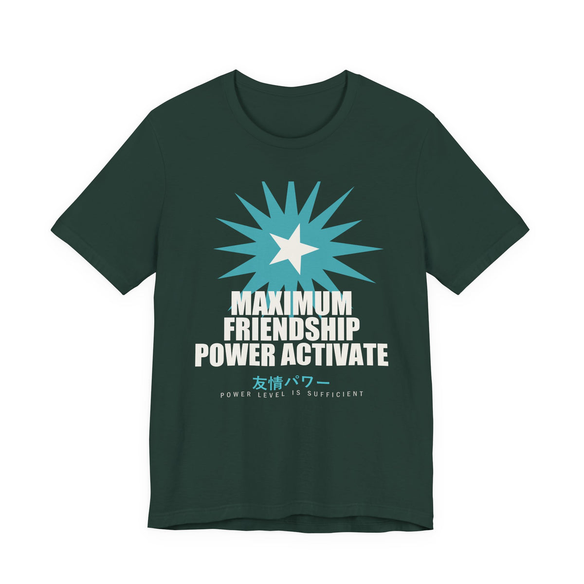 Maximum Friendship Power Activate Funny Anime T-Shirt in Forest