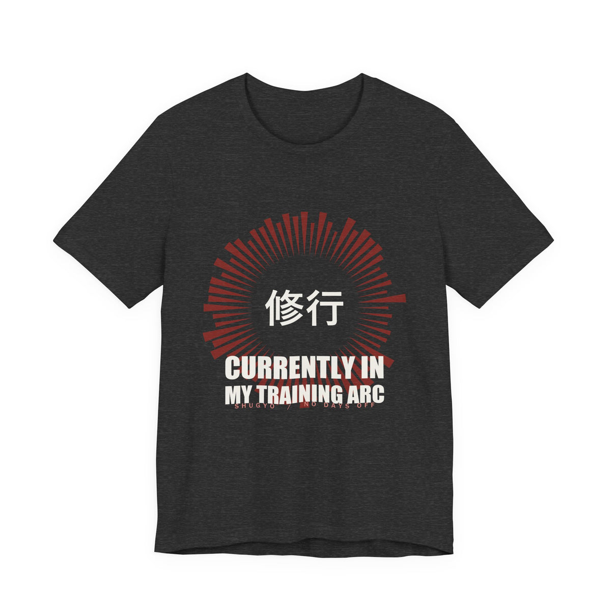 Training Arc Anime T-Shirt in Dark Grey Heather