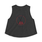 Bushido Crop Top in Dark Grey Heather
