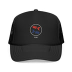 Koi Pair Trucker Cap in Black