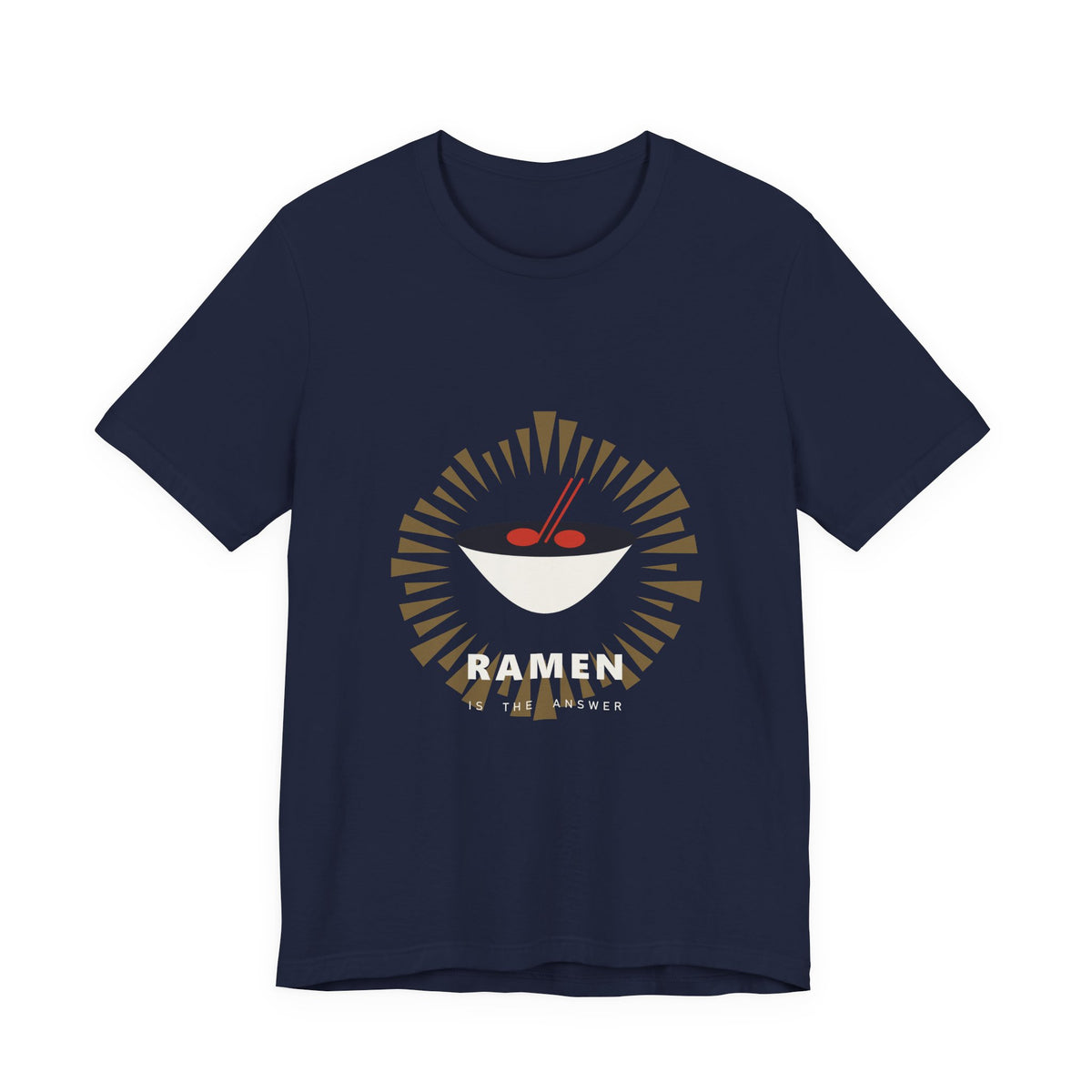 Ramen Is The Answer T-Shirt in Navy
