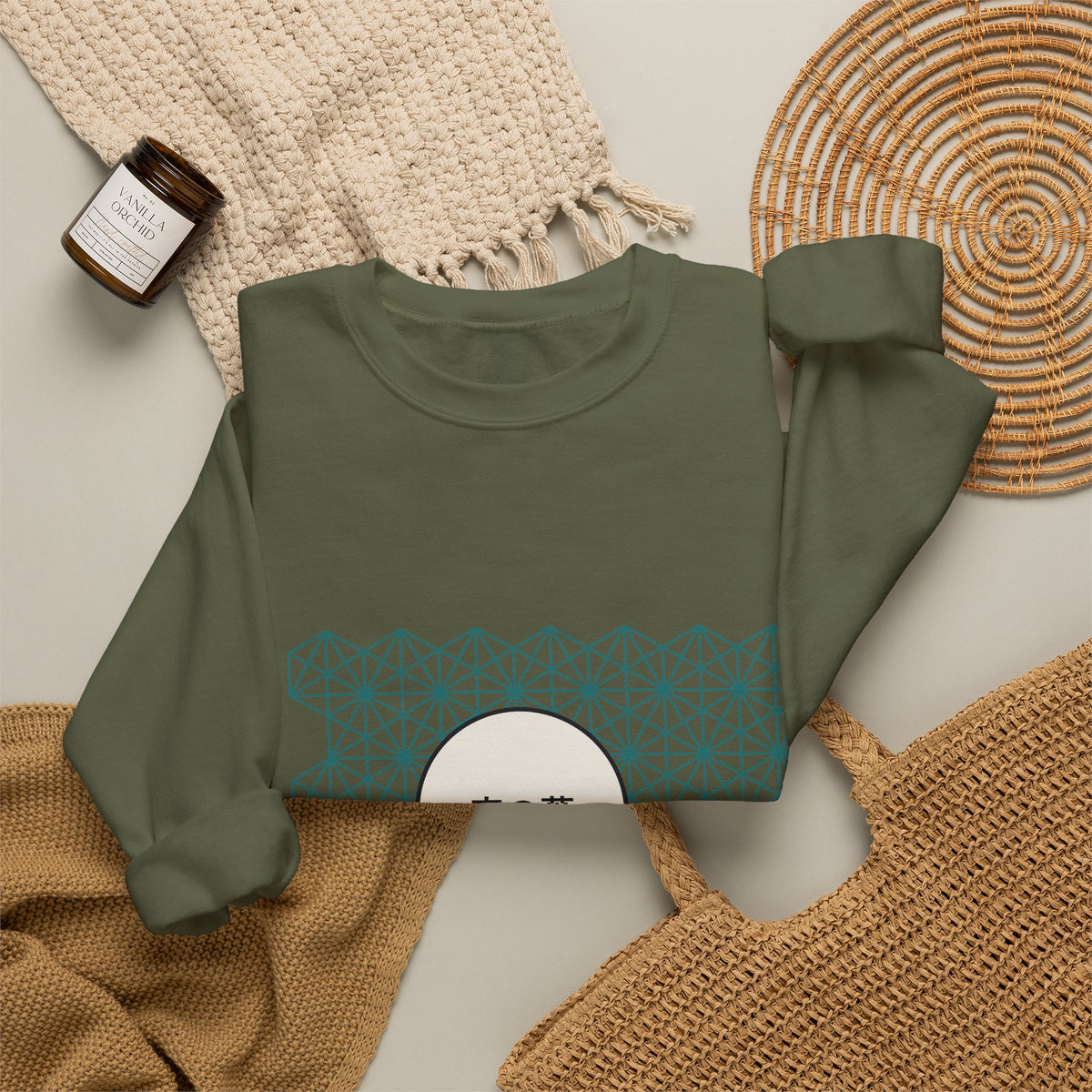 Asanoha Sweatshirt - original anime design, view 27