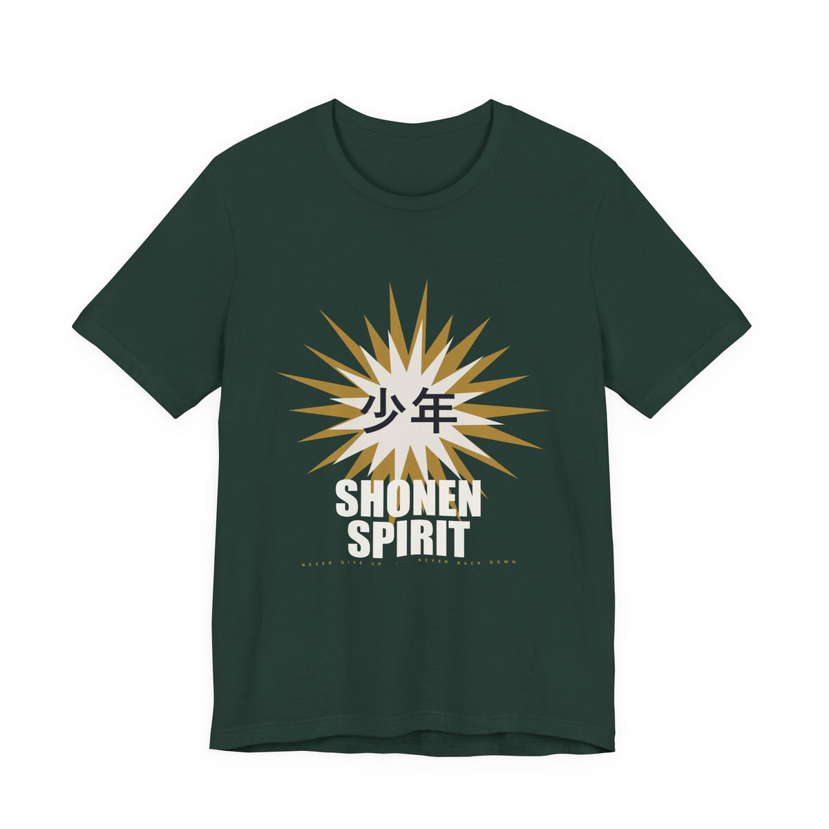 Shonen Spirit Anime T-Shirt in Forest