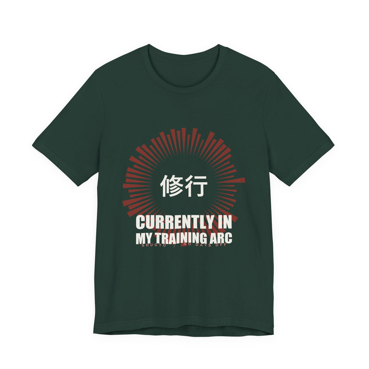 Training Arc Anime T-Shirt in Forest