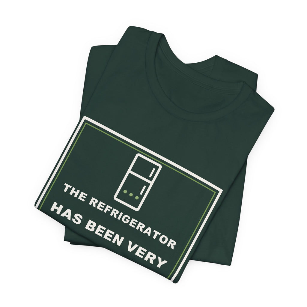 The Refrigerator Has Been Very Quiet Lately Funny Anime T-Shirt - original anime design, view 11