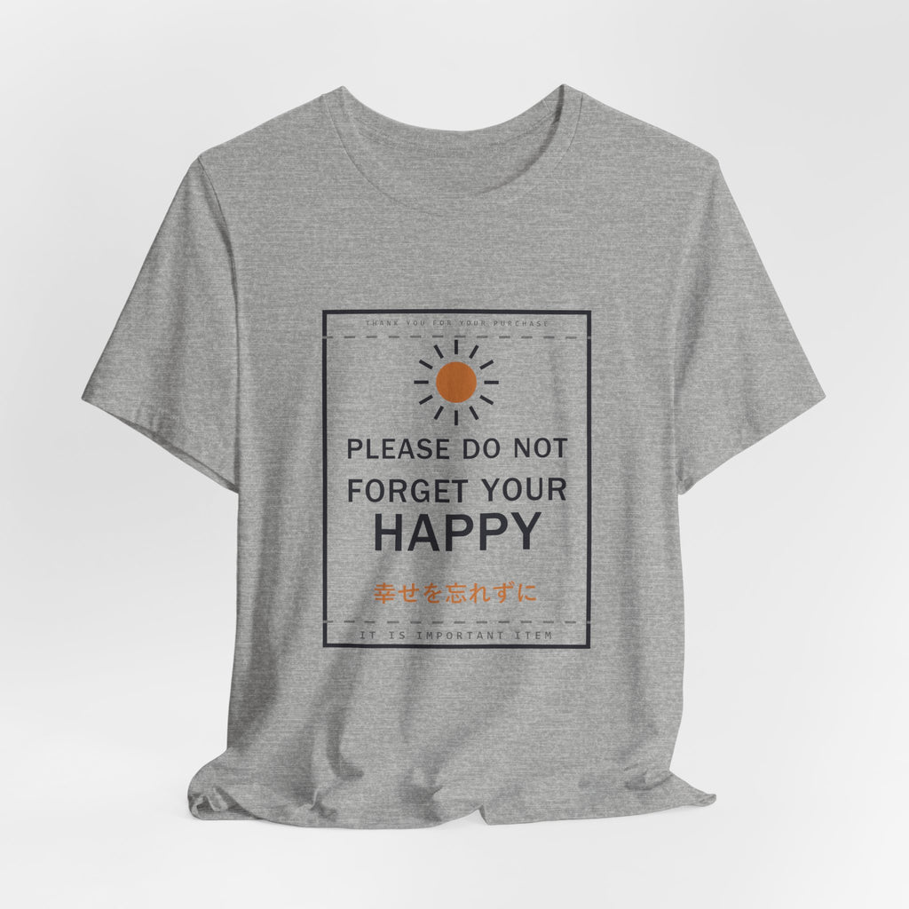 Please Do Not Forget Your Happy Funny Anime T-Shirt - original anime design, view 15