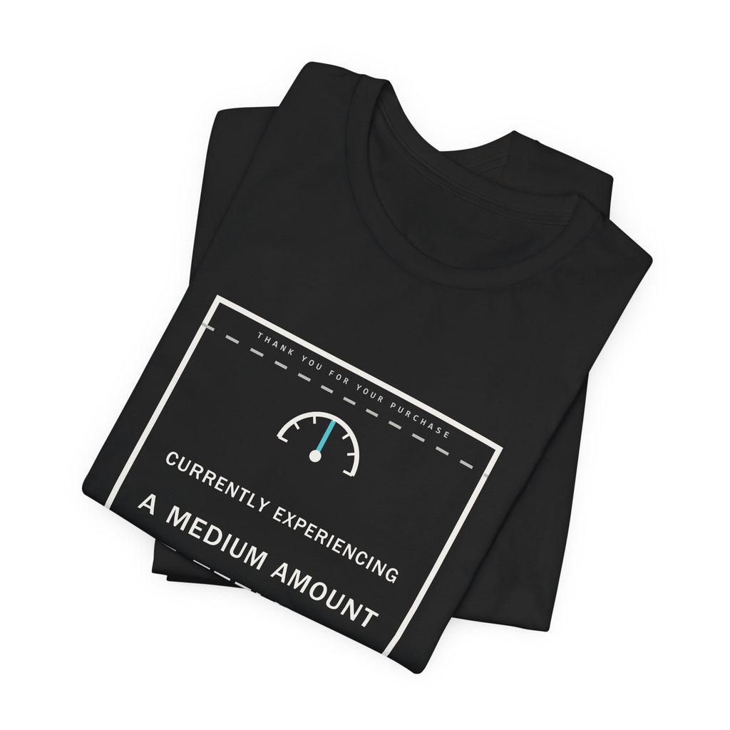 Currently Experiencing A Medium Amount Of Feelings Funny Anime T-Shirt - original anime design, view 5