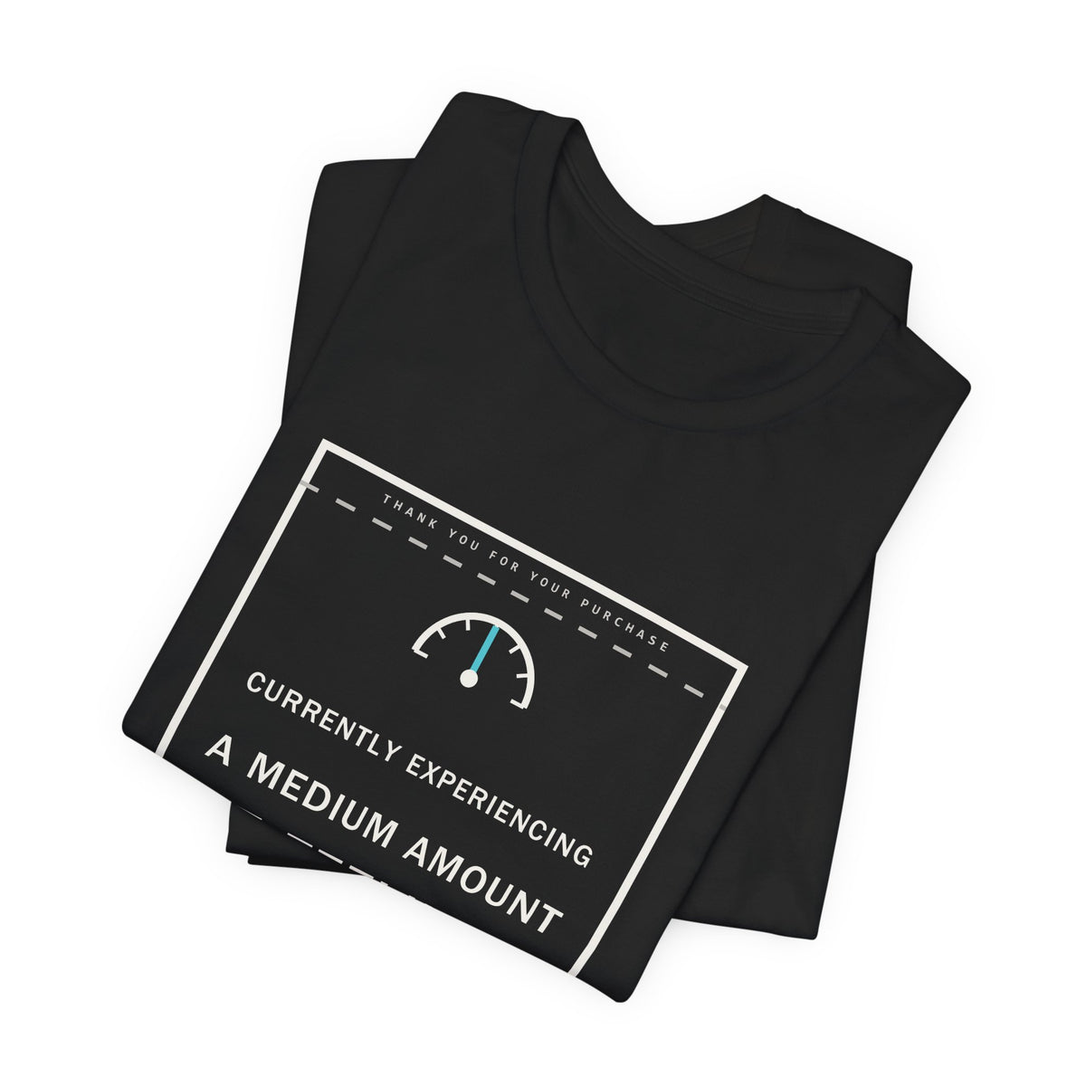 Currently Experiencing A Medium Amount Of Feelings Funny Anime T-Shirt - original anime design, view 5