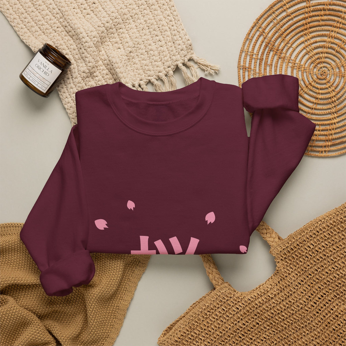 Sakura Season Sweatshirt - original anime design, view 25