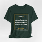 Training Montage Postponed Due To Weather Funny Anime T-Shirt - original anime design, view 12