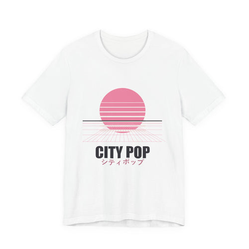 City Pop Anime T-Shirt in White