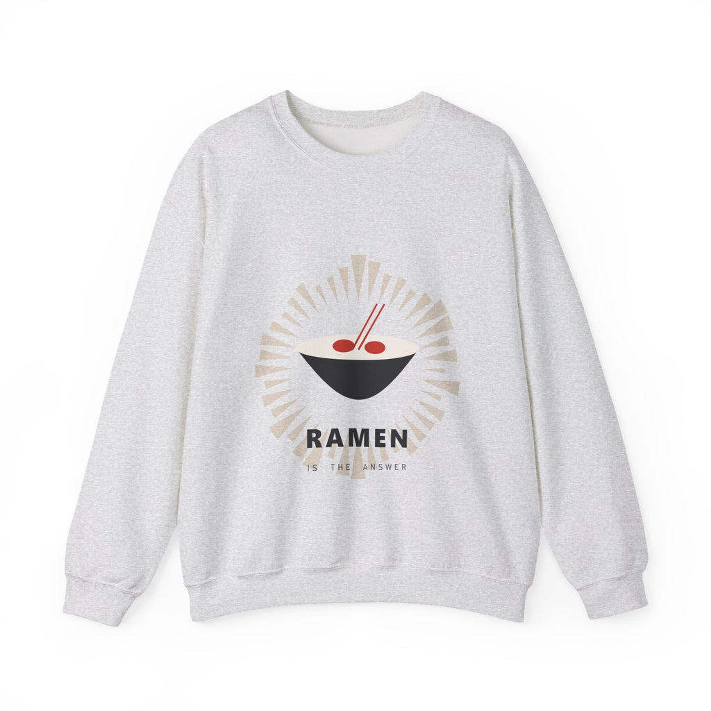 Ramen Is The Answer Sweatshirt in Ash