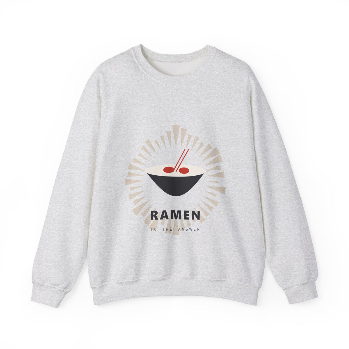 Ramen Is The Answer Sweatshirt in Ash