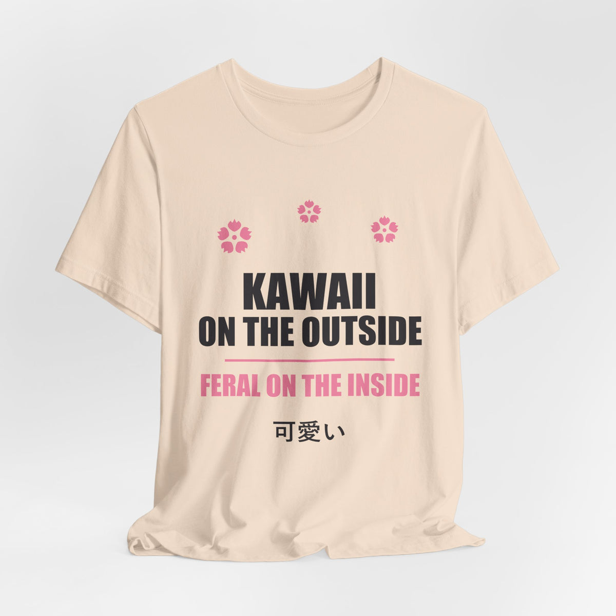 Kawaii But Feral Anime T-Shirt - original anime design, view 10