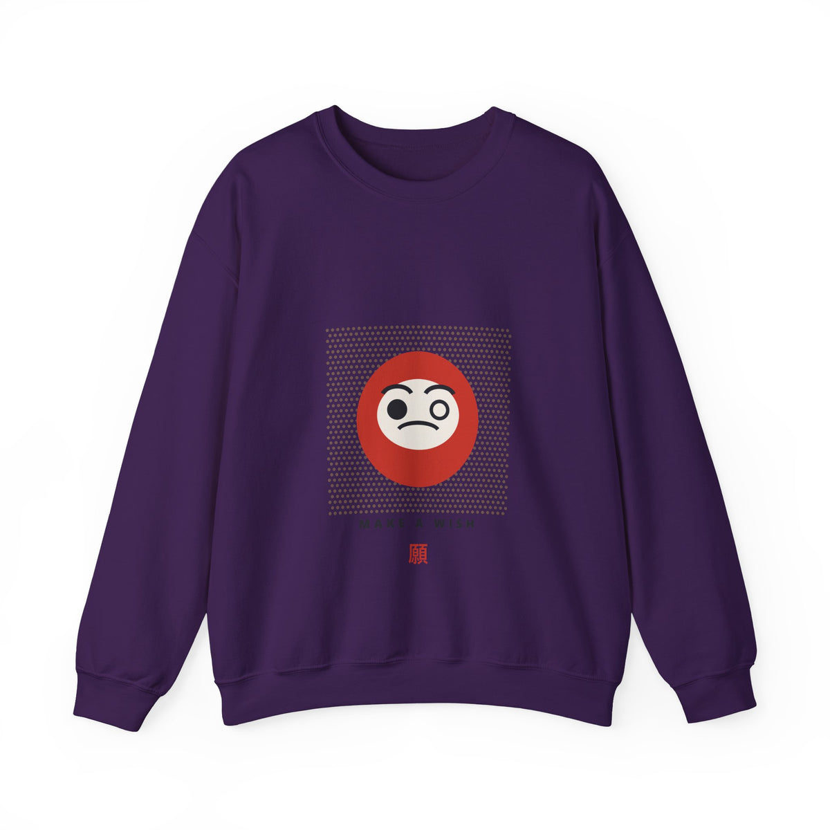 Daruma Wish Sweatshirt in Purple