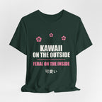 Kawaii But Feral Anime T-Shirt - original anime design, view 13