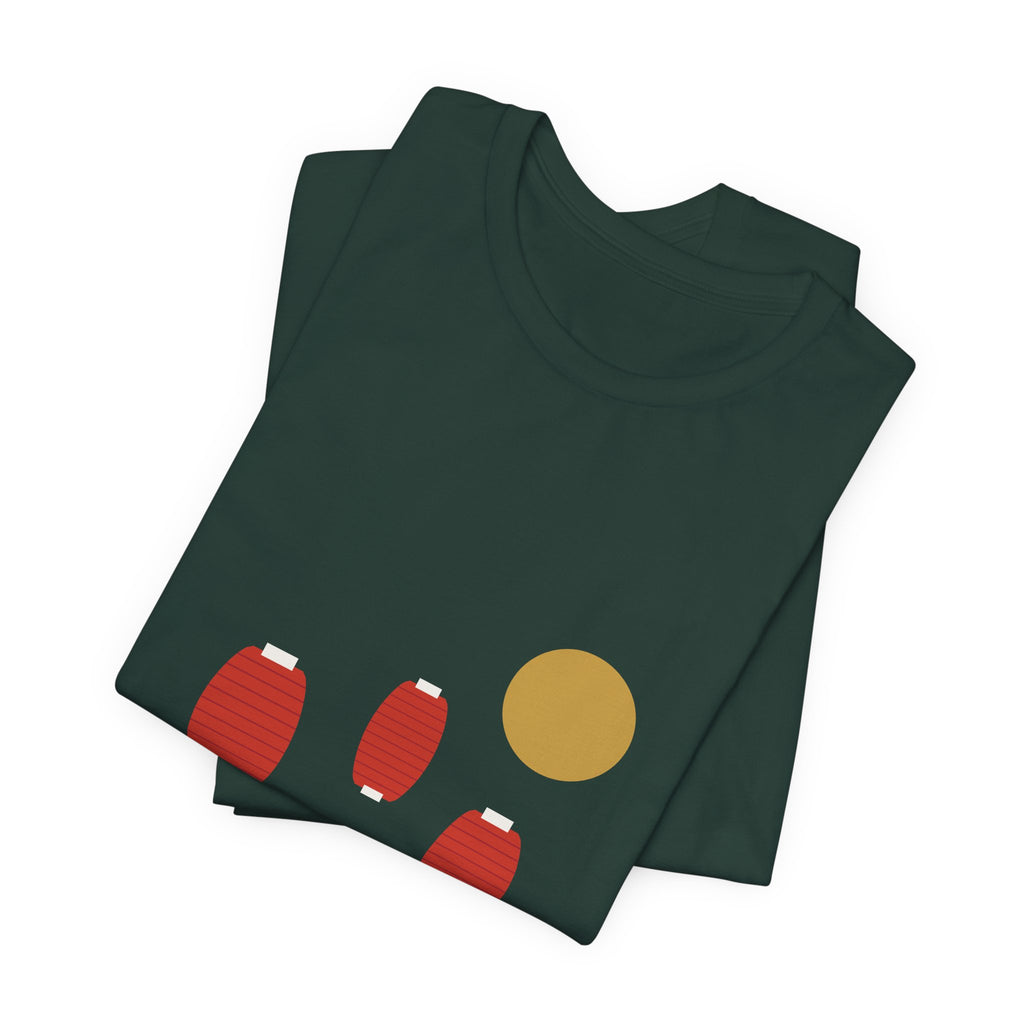 Matsuri Lanterns T-Shirt - original anime design, view 5